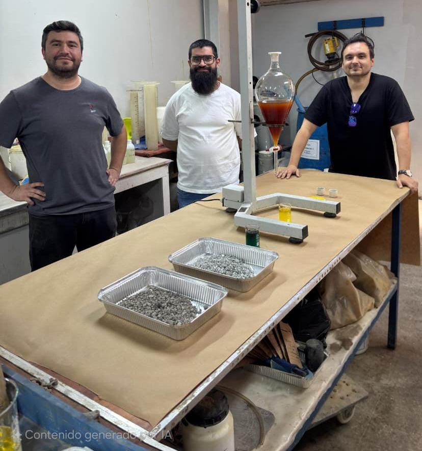 Equipo en el laboratorio